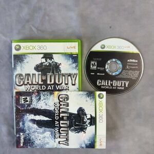 Activision Call of Duty World at War Xbox 360 Game Complete CIB Black 2008